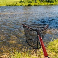 Fly Fishing Triangle Brail Landing Net Nylon Fishing Net Aluminum Frame B9x4 on sale Fly Fishing Triangle Brail Landing Net Nylon Fishing Net Aluminum Frame B9x4 on sale