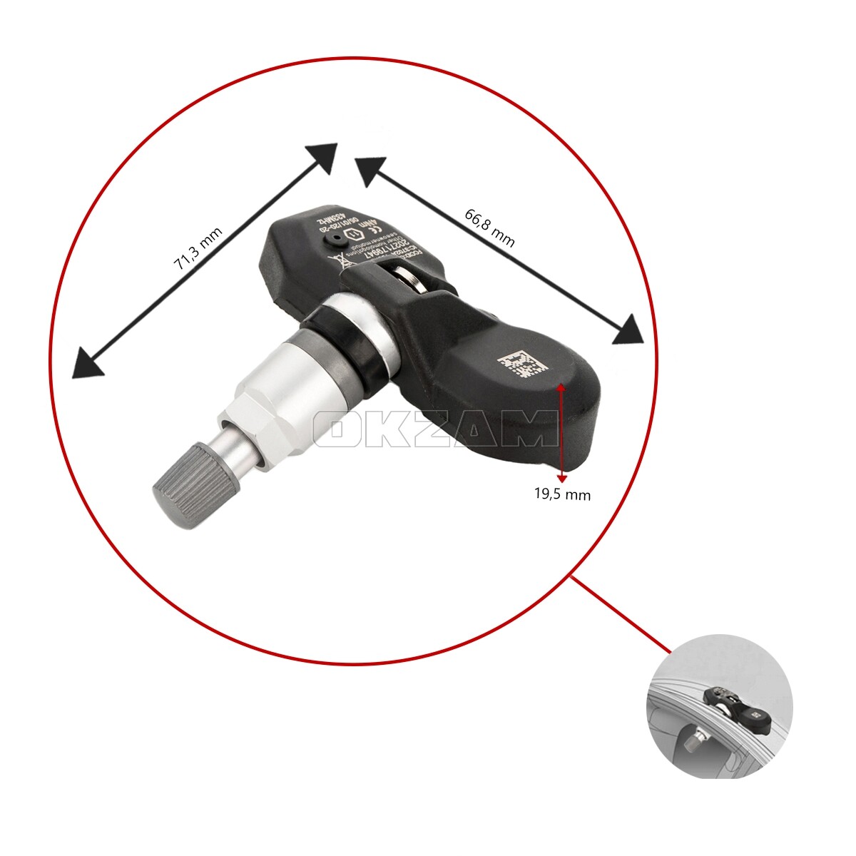 Reifendrucksensor Rdks Tpms 4x TPMS Reifendrucksens Produktbild-Vorschau 4