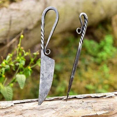 Comestible Eating Outils Main Forgé Viking Ustensiles