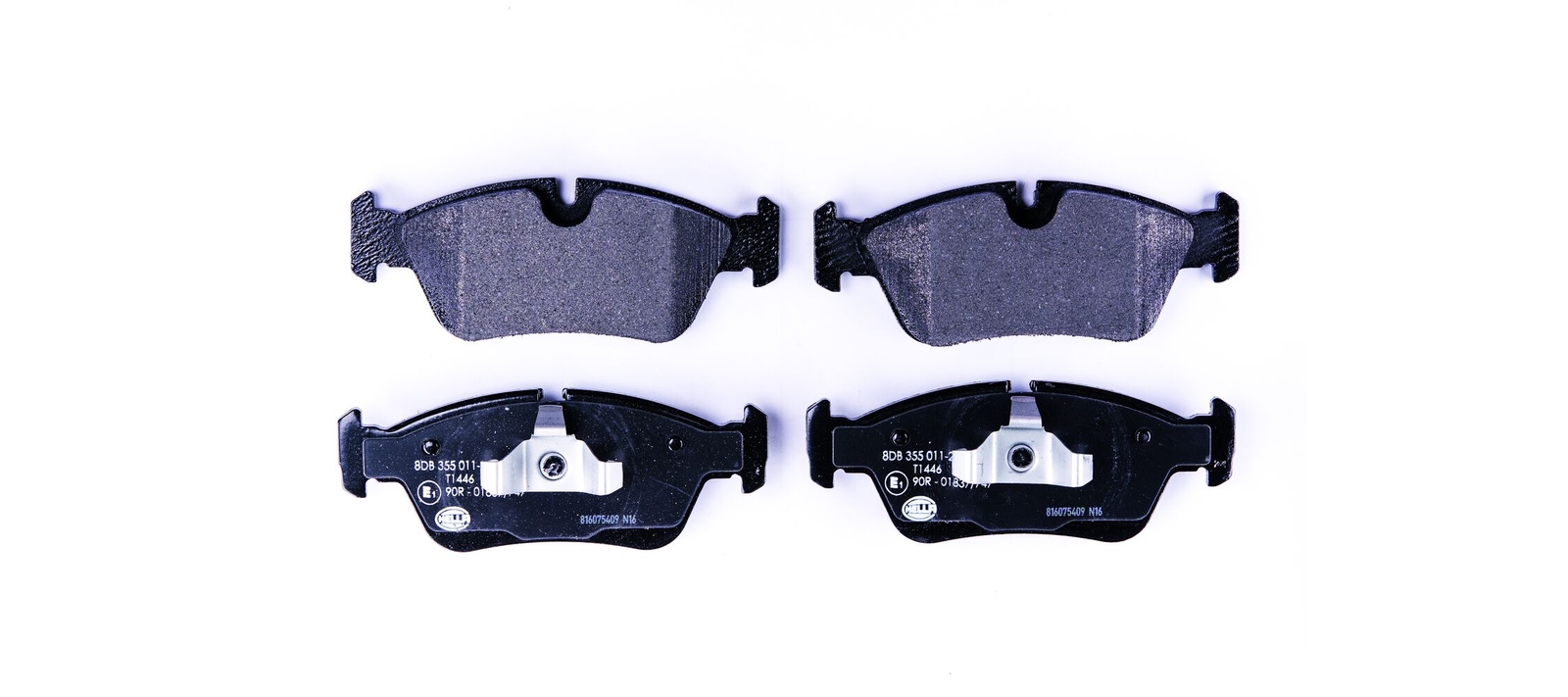 Front HELLA 8DB 355 011-281 Brake Pad Set, disc brake for BMW,BMW (BRILLIANCE)