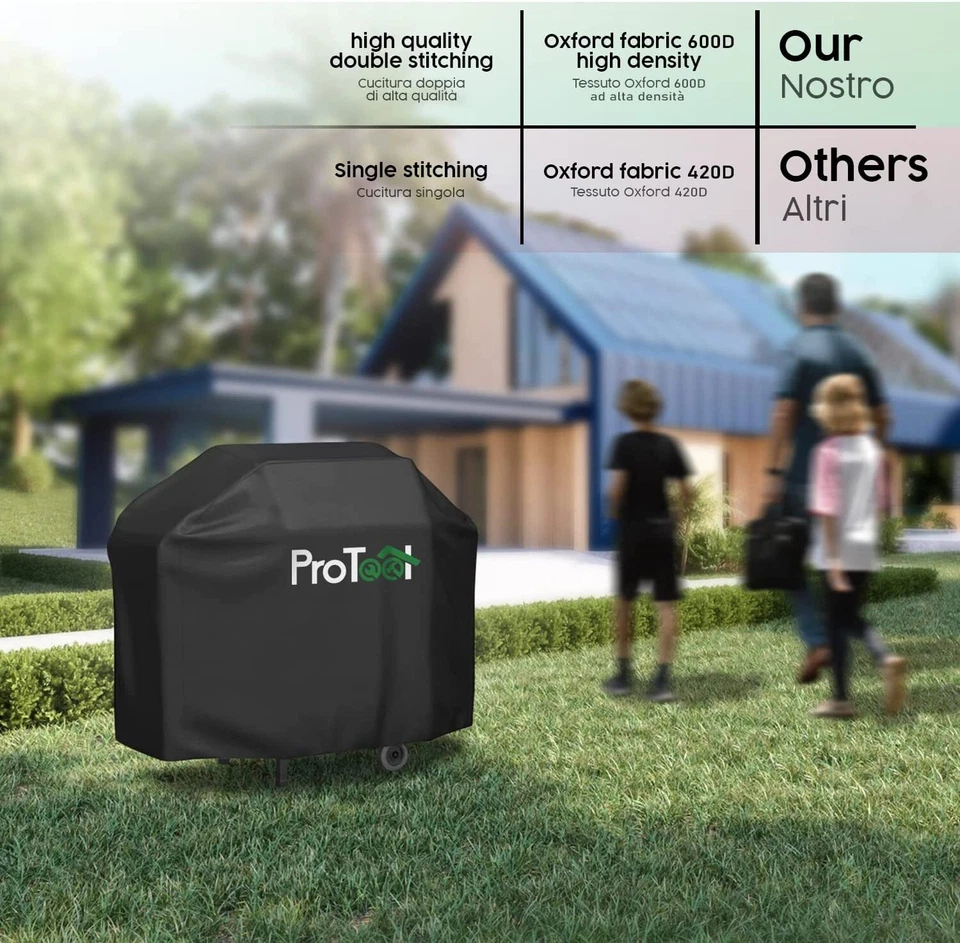 Copertura Telo Copri Barbecue Impermeabile Protettivo BBQ Grill anti pioggia - Bild 2 von 4