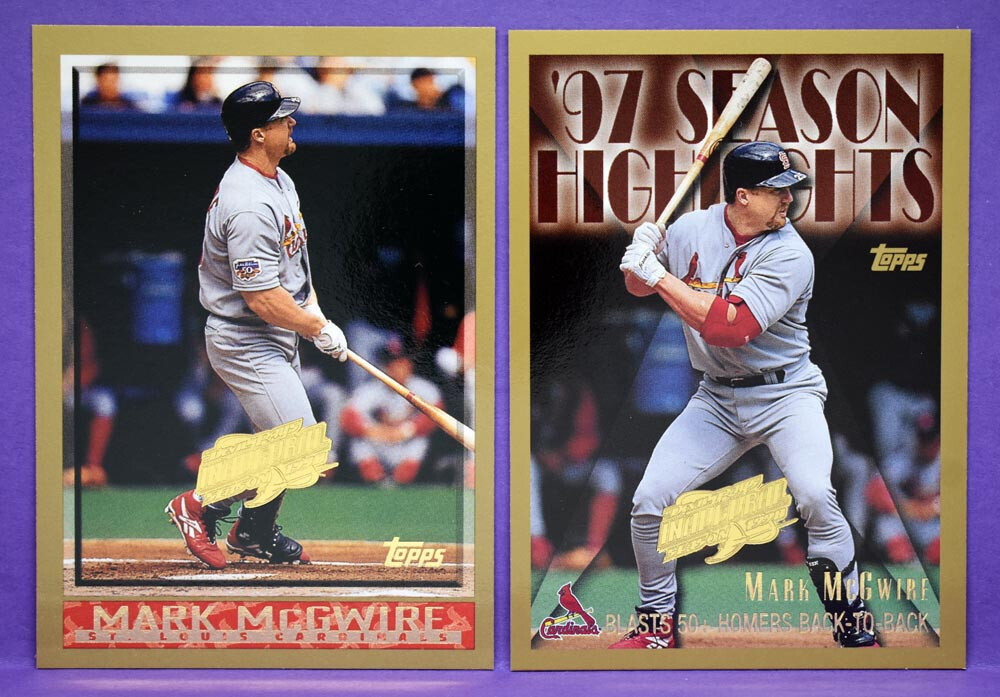 Mark McGwire 1998 Topps Devil Rays Inaugural Limited Edition Parallels #325, 478
