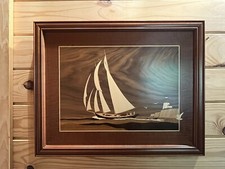 Full Sail by Hudson River Inlay, Signed Nelson. Mint Condition No. 519
