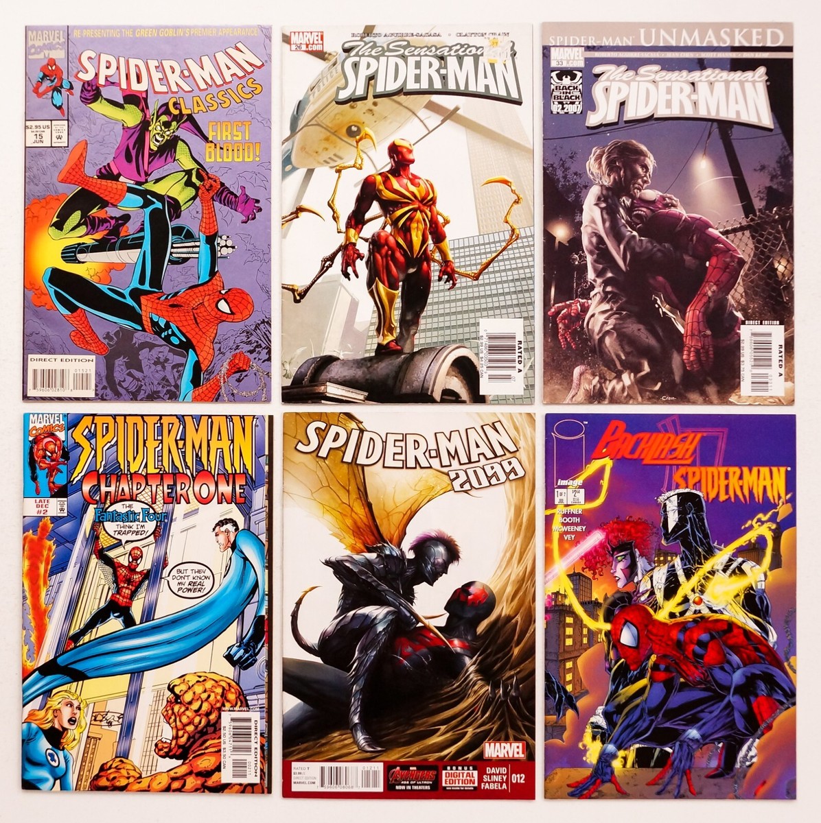 Spider-Man Marvel Comics Mixed Lot,Backlash,Spider-Man 2099
