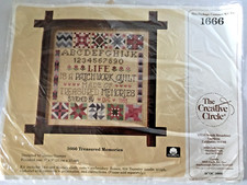 The Creative Circle Treasured Memories Cross Stitch Kit Sampler 1666