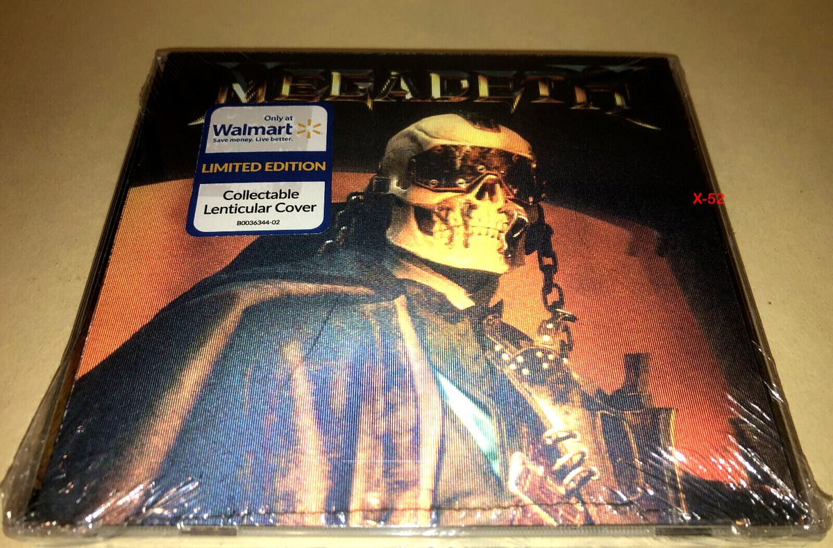 Megadeth CD with BONUS Walmart Lenticular Collector Card sick