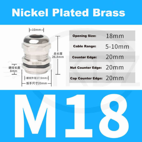 Kabelverschraubung PG7-PG63 Metrisch Metal Verschraubung M10-M100 Edelstahl IP68 - Bild 25 von 118