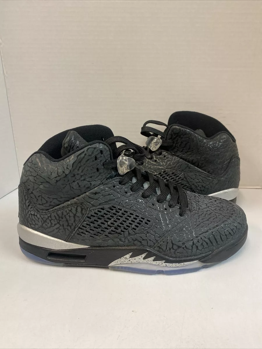 Jordan 5 elephant print black sale