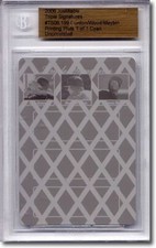 ALEX GORDON * Brandon Wood * Cameron MAYBIN * Rookie Printing Press Plate 1/1