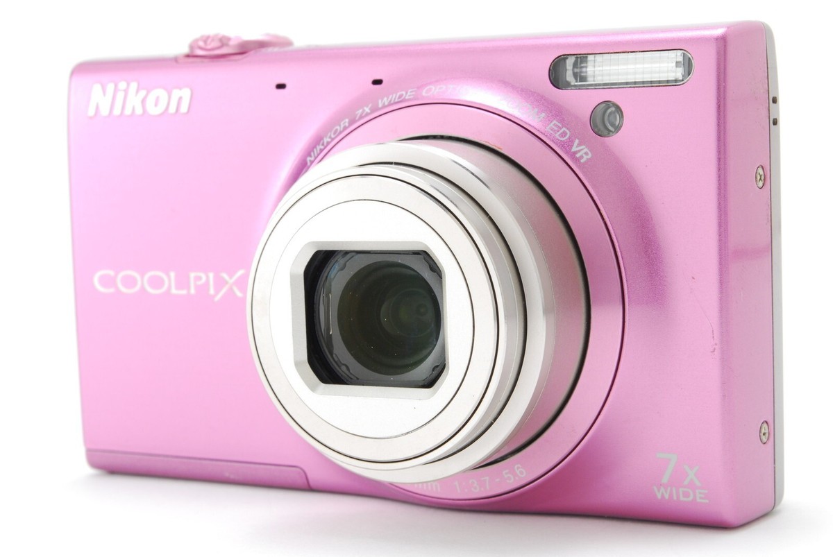 Nikon COOLPIX S6100 ピンク MINT] Nikon COOLPIX S6100 Compact Digital Camera Pink Tested
