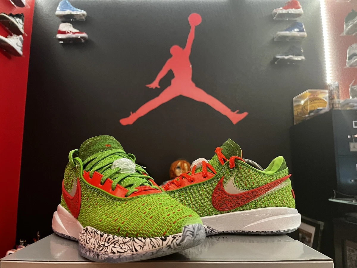 Nike LEBRON 20 (XX) CHRISTMAS GRINCH SIZE 10 🔥🔥RARE🔥🔥