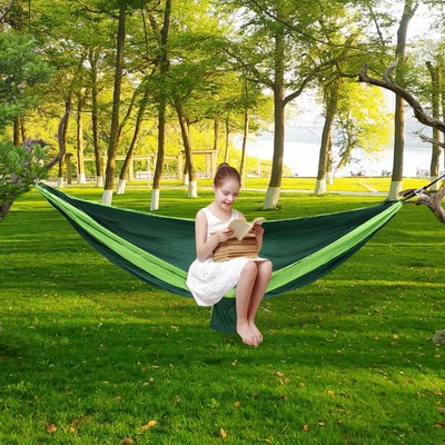 Portable Nylon Camping Hammack Camping Swing Hanging Bed Outdoor 270*140cm