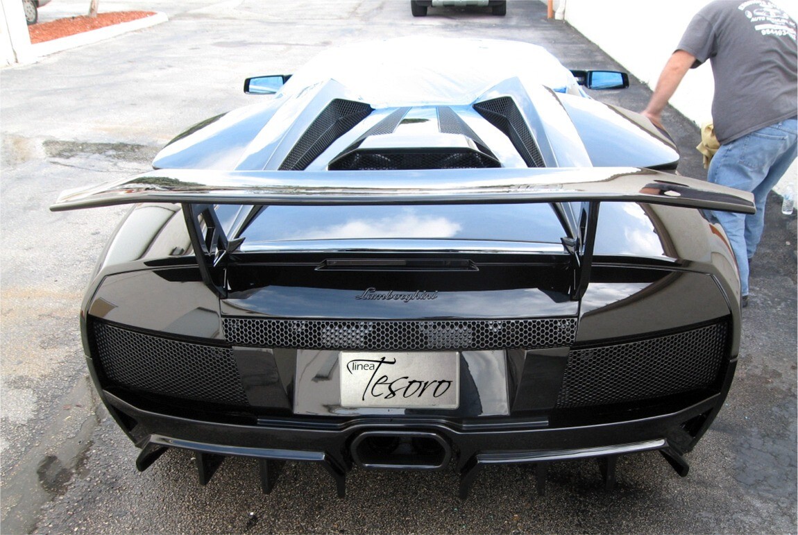 Rear Wing 6pc Spoiler SV Style For Lamborghini Murcielago 2001-2010 USA Made