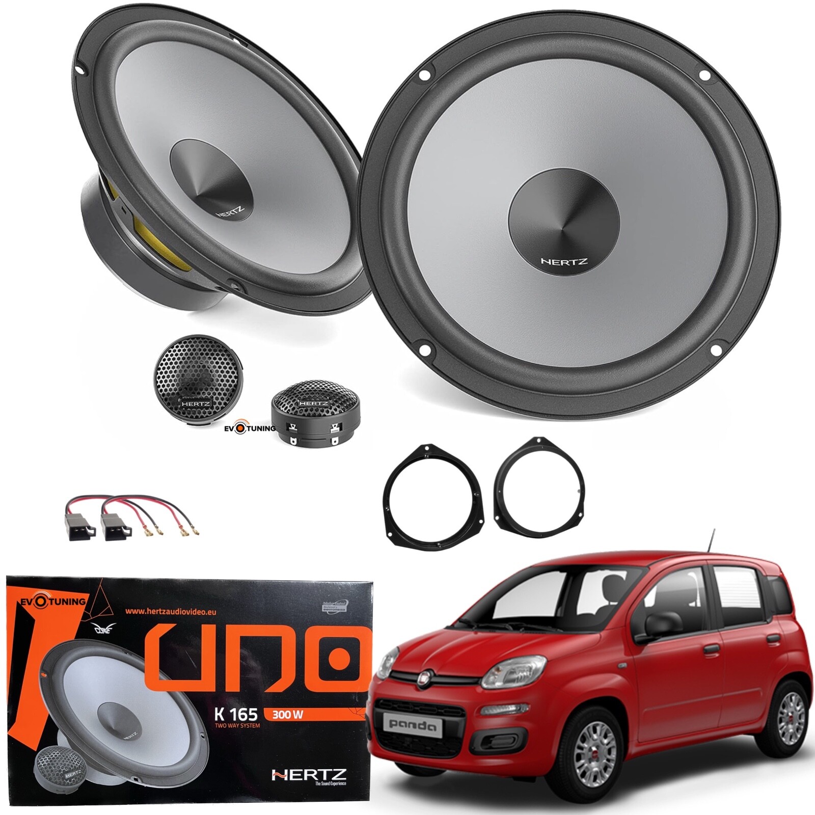Upgrade Audio Fiat Panda Hertz K165 | Mai più audio da citofono!