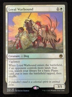 1x MTG Loyal Warhound (Foil) - Adventures in the Forgotten Realms (AFR) #23  | eBay
