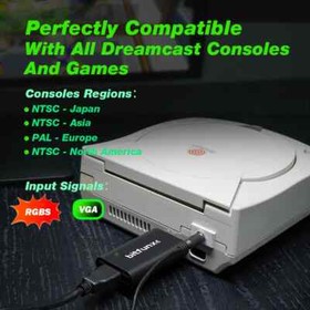 RGBS VGA To HDMI-Compatible Adapter DC To Converter for All Dreamcast Consoles