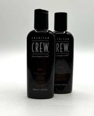 2x American Crew Daily 3 in 1 Shampoo  100 ml G213