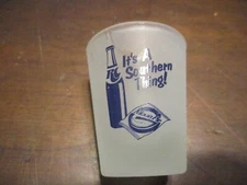 RC & MOON PIE IT'S A SOUTHERN THING ADVERTISING FROSTED SHOT GLASS