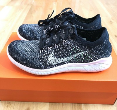Nike Free RN Flyknit 2018 Black Pink Women Size 8.5 Running Shoes 942839-007 | eBay