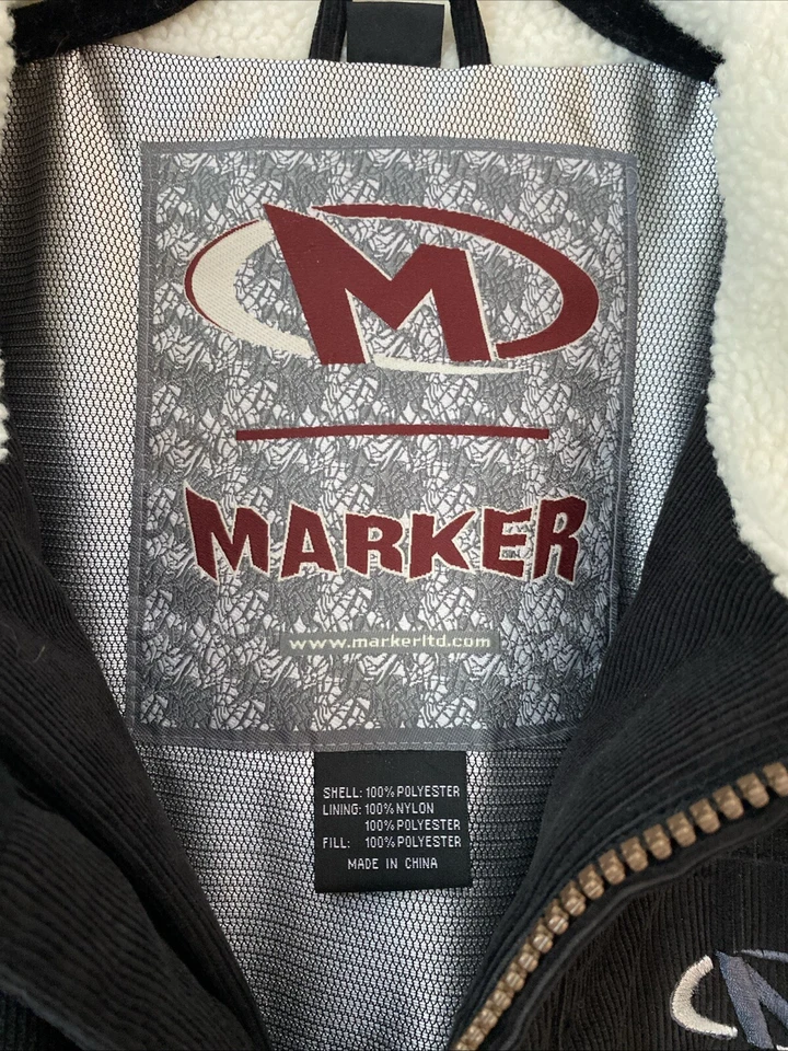 MARKER куртка вельветовый черный Thinsulate молнии мужчин XL открытый лыж пальто (JT-211) - Изображение 4 из 4