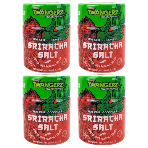 Twang Twangerz Snack Topping Popcorn Salt, 1.15oz Shakers 4-PACK - Picture 7 of 8