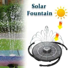 3.5W Solar Fountain Pump for Water Feature Outdoor DIY Solar Bird Bath USA