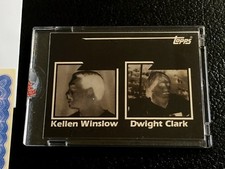 1982 Topps Vault 258 Kellen Winslow Dwight Clark 1981 Receiving Leaders Negative