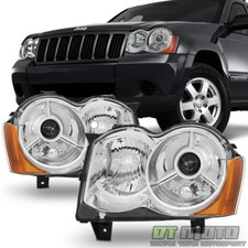 2008-2010 Jeep Grand Cherokee Projector Headlights Left+right Halogen Fit Only