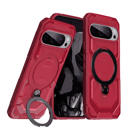 For Google Pixel 9 Pro XL/9Pro/9 Mag Safe Rotatable Ring Stand Shockproof Case - Picture 16 of 50