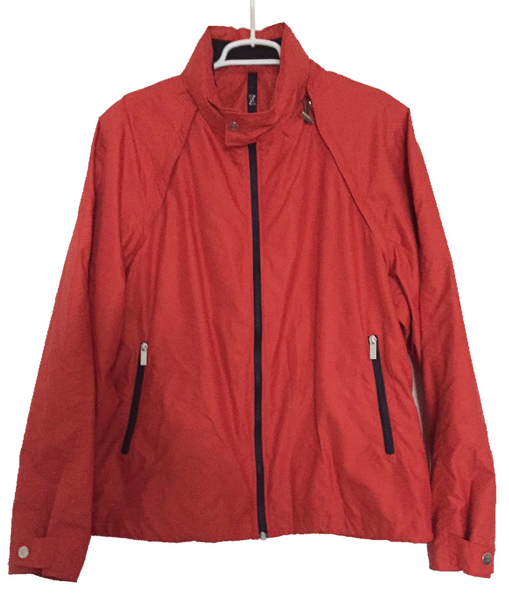 Z ZEGNA SPORT Mens Windbreaker Jacket Size XXL US Sz 44 Orange