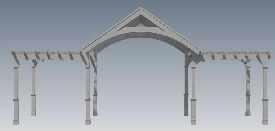 GRAPE VINE OUTDOOR PERGOLA - PATIO COVER VERANDA V4 - Full Building Plans - Image 3 of 4