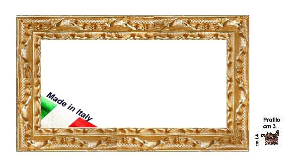 Acquista Cornice Ornate Vetro Acrilico Oro 70x100 Cm Qui