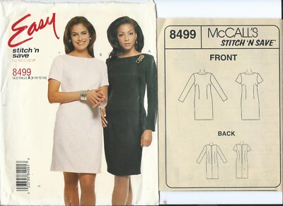 M 8499 sewing pattern Fitted DRESS long or short sleeves sizes 8~10~12~14 UNCUT | eBay M 8499 sewing pattern Fitted DRESS long or short sleeves sizes 8~10~12~14 UNCUT | eBay