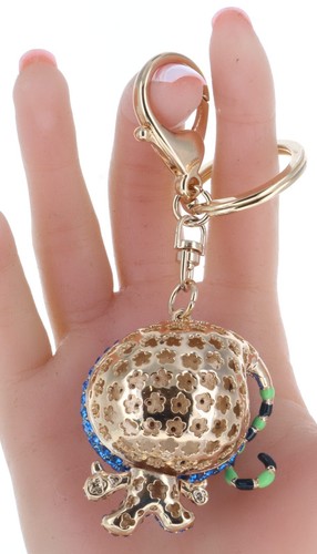 Large Japanese Character Keychain Enameled Purse Jewelry Bling Charm 4.60" L - Picture 2 of 4
