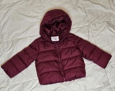 The Children Place Burgundy Puffer Jacket Coat Size 2T