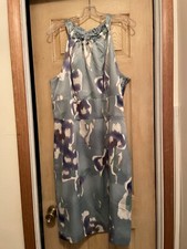 NWT Ann Taylor Factory Watercolor Print Sheath Dress, 18, $119.99