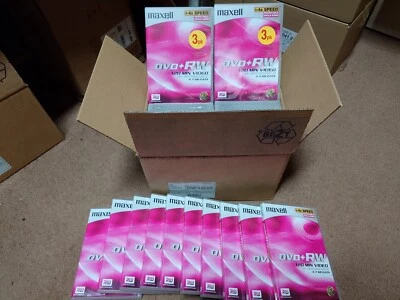 30 pcs maxell DVD+RW Rewritable 2 x Speed 4.7 GB jewel case 30 Blank DVD discs