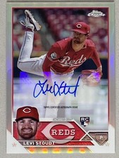 2023 Topps Chrome Update Autograph Refractor #ACLS Levi Stoudt RC Auto /499🔥💪
