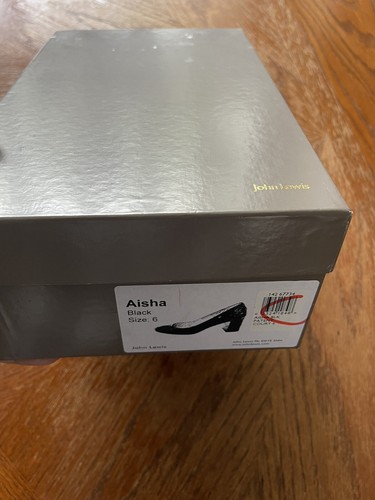 Aisha John Lewis Patent Court Shoes , Black, Size 6, New - Picture 10 of 10