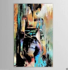 LMOP0187L 100% Handmade Painted Girls Color Abstract Art Oil Painting On Canvas