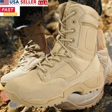 Men's Military Tactical Desert Work Boots Hiking Motorcycle Combat Shoes 6.5-15