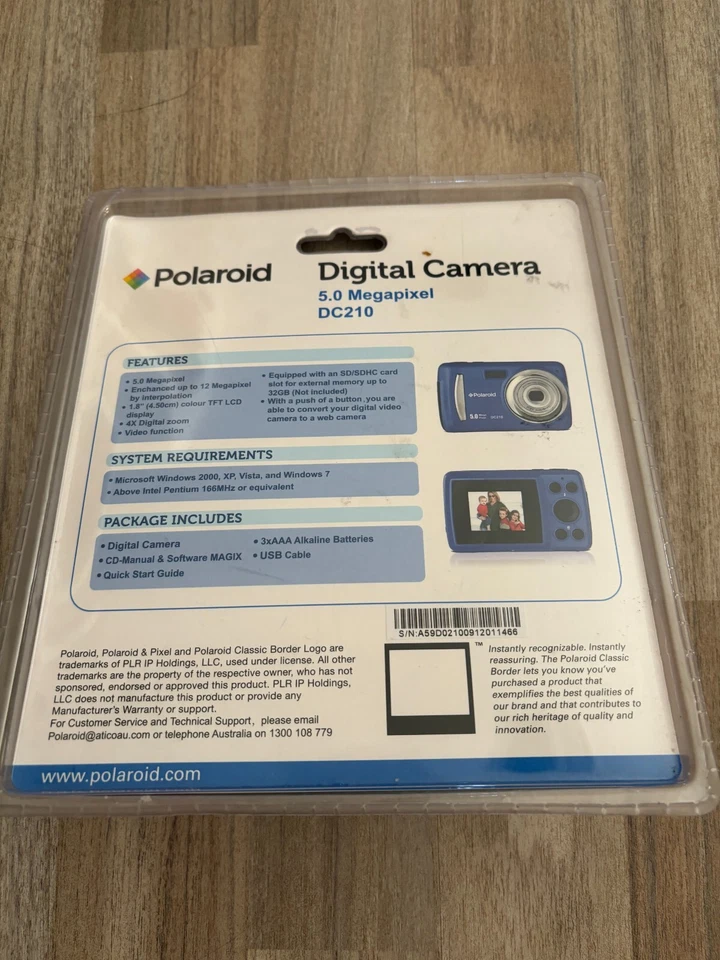 Polaroid Digital Camera DC210 5mp 4x Digital Zoom, Brand New Sealed - Image 2 of 2