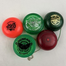 Lot of 5 vintage Yo-Yos Duncan Yomega Fireball Butterfly Imperial Neo