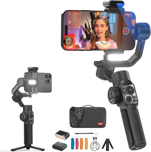 ZHIYUN Smooth 5S AI 3-Axis Gimbal Stabilizer for Smartphone Tripod - Picture 12 of 19