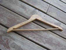 Vintage Wood Hotel Dupont Hotel Plaza Washington D. C.Wood Clothes Hanger