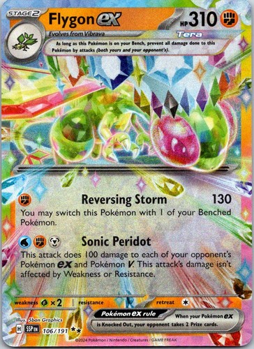 Flygon ex 106/191 Double Rare Surging Sparks Holo NM