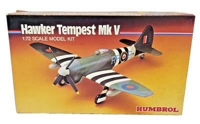RARE Humbrol HK72010 1:72 Scale Hawker Tempest MK V Plastic Model Kit Sealed Bag