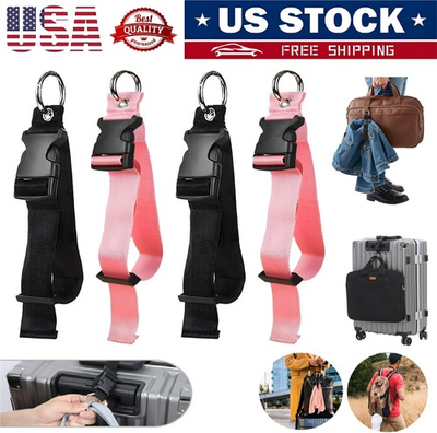 #ad 4× Add a Bag Luggage Strap Luggage Straps to Connect Two Suitcases Adjustable US $11.99