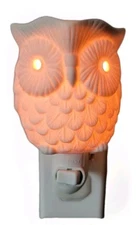 Scentsy Whoot Owl Ceramic Plug In Night Light Wax Warmer NIB!