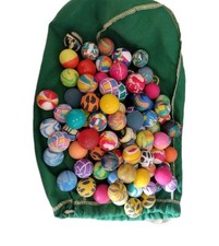 Vintage Colorful Rubber Bouncy Balls Lot Of 8...